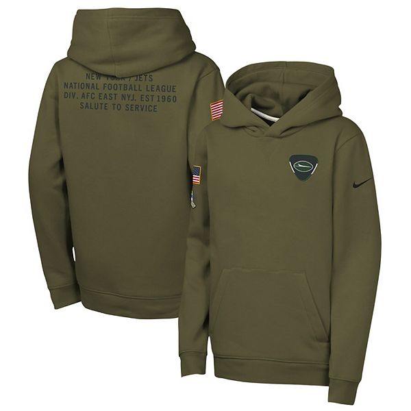 Оливковый худи New York Jets 2025 Salute to Service Nike